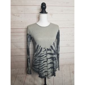 Raquel Allegra Basic Tie-Dye Long Sleeve Shirt
